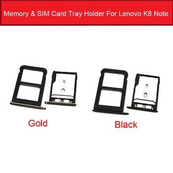 Держатель Лотка для Памяти и SIM-карт Lenovo K8 Note XT1902-3, Слот Для Чтения Sim-карт, Замена Адаптера, Ремонт