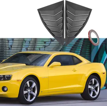 Для 2010-2015 Chevy Chevrolet Camaro LS LT RS SS GTS Четверть Бокового Окна Совок Жалюзи ABS Оконная Крышка Вентиляционное Отверстие Lambo Style (2шт)