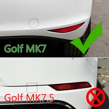 Для -Golf 7 MK7 GTD 2012-2015 Сплиттер заднего бампера Canard Противотуманная фара, Вентиляционное отверстие, Боковая накладка, ярко-черный цвет