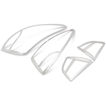 для Hyundai Tucson IX35 2010-2014, Высококачественная АБС Хромированная задняя фара, украшение капота, Планки крышки, аксессуары 4 шт./компл.