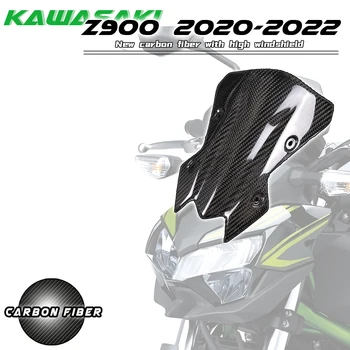 Для Kawasaki Z900 2020 2021 2022 Комплекты мотоциклетных обтекателей из 100% углеродного волокна с передним ветровым стеклом