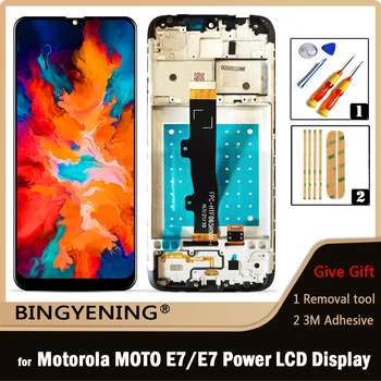 Для Motorola Moto E7 XT2095 Полный ЖК-дисплей Сенсорный Дигитайзер В Сборе Для Moto E7 Power LCD XT2097 с Заменой Рамки