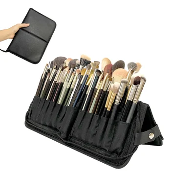 Женская складная сумка-органайзер для кистей для макияжа, женская дорожная косметичка для косметических принадлежностей, сумка для косметических инструментов, сумка для мытья принадлежностей.