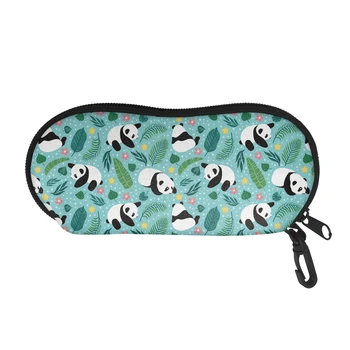 Защитная сумка для очков с принтом Панды, контейнер для солнцезащитных очков, Переносные футляры для хранения очков, Подарок для детей и взрослых