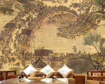 карта Бейбехан Дацин Мин Шанхэ, большие настенные обои, фоновые обои для телевизора, обои для спальни, диван papel de parede 3D