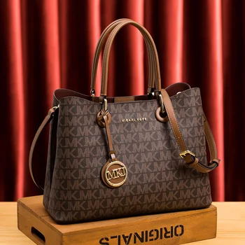 Кожаная женская сумка, новая высококачественная сумка на одно плечо, сумка через плечо, Большая вместимость, простая роскошь, модный ретро-дизайн.