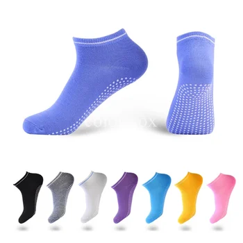 Компрессионные носки Носки для Йоги для женщин Хлопчатобумажные носки с Нескользящим захватом, Идеально подходящие для Пилатеса, Балетных танцев со штангой, Тренировок босиком В тренажерном зале