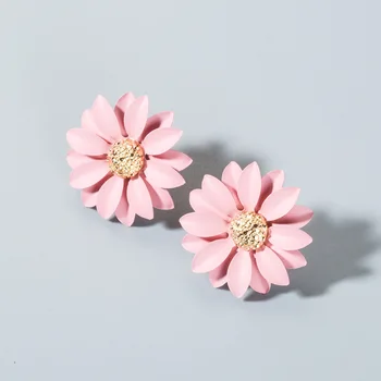корейская мода boho корейские instagram серьги в виде цветов серьги-гвоздики ювелирные изделия