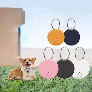Круглый мини-GPS-трекер Bluetooth 5.0, устройство защиты от потери для домашних кошек, детей, собак, сумка для ключей, кошелек, Универсальный поисковик отслеживания, локатор
