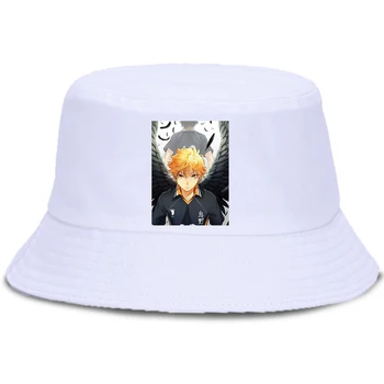Крутая кепка-ведро с принтами Хайкью Хината и Кагеяма Качественные летние панамы с козырьком от солнца, Рыбацкая шляпа пляжного качества, унисекс-кепка
