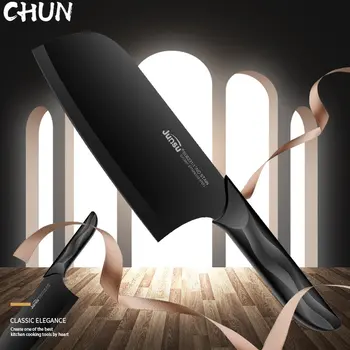 Кухонный нож шеф-повара CHUN Shrap Blade с антипригарным лезвием из нержавеющей стали для нарезки мяса, овощей, легкий женский нож