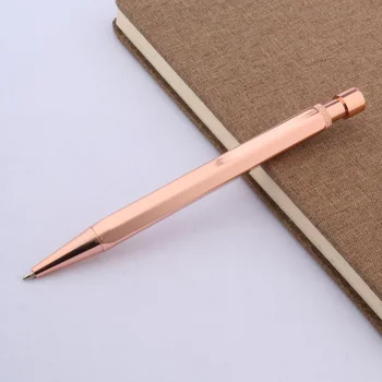 латунная шариковая ручка с шестигранной ручкой Ретро Канцелярские Принадлежности Офисные Школьные принадлежности Подарочная ручка для письма