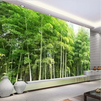 масштабные фрески wellyu на заказ, экологичные бамбуковые пейзажные фрески высокой четкости, обои на флизелиновой основе