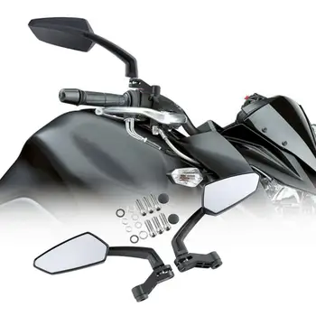 Мотоцикл 8 мм/10 мм Угловые зеркала заднего вида для скутера Chopper Crusier для Harley