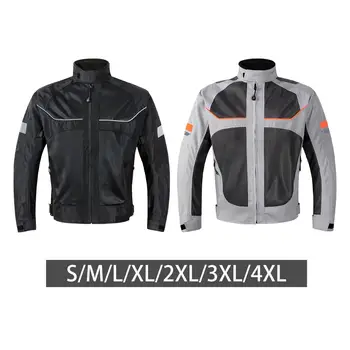 Мотоциклетная куртка с водонепроницаемой защитой от ударов, Регулируемая мотоциклетная куртка для мужчин, женщин, байкеров для езды на мотоцикле, лето
