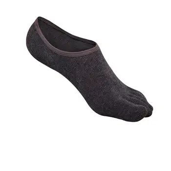 Мужские невидимые носки Летние силиконовые противоскользящие мужские и женские носки-лодочки с пятью пальцами