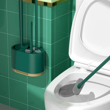 Набор настенных щеток для унитаза 3 в 1, мягкая щетина не повредит унитазу для домашней ванной комнаты, туалету
