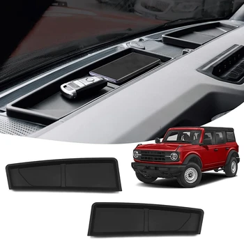Накладка на приборную панель автомобиля на 2021 2022 Ford Bronco 2/4 Дверные Аксессуары Накладка на приборную панель, лоток, накладка на приборную панель из TPE