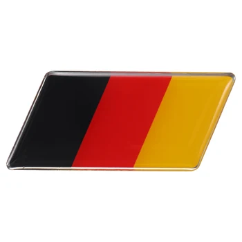 Наклейка с эмблемой немецкого флага на переднюю решетку радиатора для автомобиля