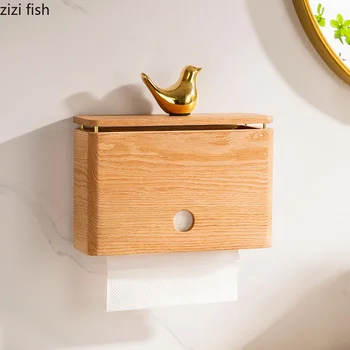 Настенный деревянный ящик для салфеток, Полки для ванной комнаты, Держатель туалетных салфеток, Подставка для салфеток, Подставка для туалетной бумаги, Держатели бумажных полотенец