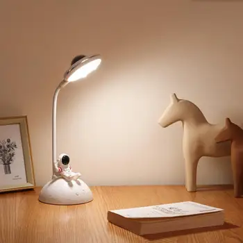 Настольная лампа креативной формы с регулируемой на 180 градусов высокой яркостью, энергосберегающая подсветка, мультяшная светодиодная настольная лампа из АБС-пластика для дома