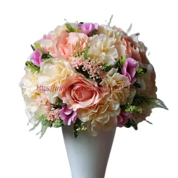 Новинка, 10 шт./лот, свадебные дорожные искусственные цветы, украшение свадебного стола цветами, украшения для шаров TONGFENG