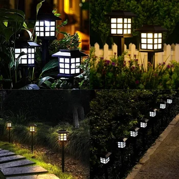 Новые 12 ШТ. Дисковые фонари на солнечных батареях, наружное водонепроницаемое садовое ландшафтное освещение для двора, террасы, газона, дорожки во внутреннем дворике.