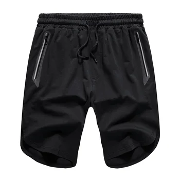 Новые летние спортивные шорты для бега, мужские повседневные эластичные капри, молодежные пляжные брюки, Джоггеры Европейского размера