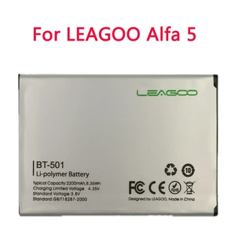 Новый BT-501 BT501 BT 501 Оригинальный Высококачественный Аккумулятор Для LEAGOO Alfa 5 Alfa5 2200 мАч Аккумулятор Для Телефона Bateria + Номер отслеживания