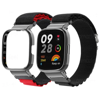 Новый Металлический Нейлоновый Ремешок для Xiaomi Redmi Watch 3 Watch2 Lite Watch Band Ультратонкий Дышащий браслет для Mi Watch Lite Wristband