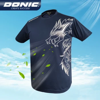 Одежда для настольного тенниса DONIC спортивная футболка с коротким рукавом спортивные майки для пинг-понга 83218 топы