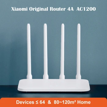 Оригинальный Mi Router 4A AC1200 Маршрутизатор WiFi 2,4 ГГц 5 ГГц Двухчастотный 4 Антенны 64 Мбит/с 1167 Мбит/с Wifi Усилитель APP Control