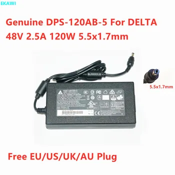 Оригинальный Адаптер переменного Тока DELTA DPS-120AB-5 48V 2.5A 120W 5.5x1.7mm FSP120-AFAN2 Для Зарядного устройства Hikvision POE