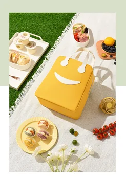 Переносная сумка для ланча Новая Термоизолированная коробка для ланча Сумка-холодильник Bento Pouch Контейнер для ужина Сумки для хранения школьных продуктов