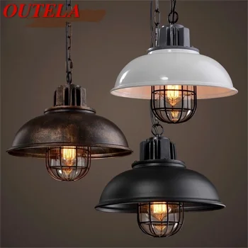 Подвесной светильник OUTELA в стиле ретро, классические светодиодные светильники в стиле Лофт, Декоративные для дома, гостиной, столовой