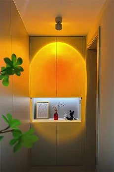 Потолочные светильники со светодиодной подсветкой мощностью 9 Вт, прожектор на закате, Регулируемый Фоновый светильник для настенной росписи в коридоре, гостиной, лампа для домашнего декора в скандинавском стиле