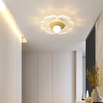 Потолочный светильник в коридоре, вход на лестницу в коридоре, лофт, круглое внутреннее освещение, роскошный светодиодный стиль, кухонная лампа