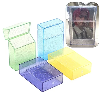 Прозрачная коробка для хранения канцелярских принадлежностей Kawaii Blingbling, держатель для фотокарточек, коробка-футляр, контейнер, альбомы Idol Kpop, наборы для хранения фотографий