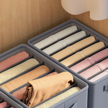 Прочные ящики для хранения в гардеробе Органайзер для одежды Брюки Органайзер для одежды Коробка со складывающимися органайзерами для одежды из полипропиленовой доски