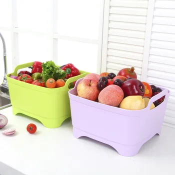 Раковина для мытья фруктов и овощей, кухонные принадлежности, складная раковина, корзина для слива, переносные тазы для походов на открытом воздухе, для мытья посуды