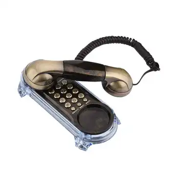 Ретро Стационарный проводной настольный телефон 2 в 1 и настенный телефон для умного дома, отель, эргономичный дизайн, ретро телефоны