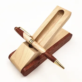 Роскошная деревянная шариковая ручка, креативная подарочная ручка для письма в коробке, школьные канцелярские принадлежности для офиса
