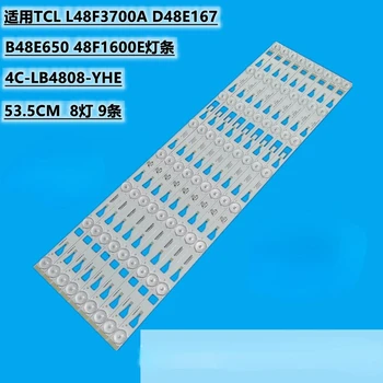Светодиодная лента подсветки для TCL L48F1600E B48E680 L48F3700A 4C-LB4808-YHE TMT-48F1600-3030C-8S1P P73 LVF480ND2L