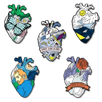 Сделай сам нашивка с изображением сердца Ван Гога Теплопередающие виниловые наклейки Железные нашивки Цветы в моем сердце Термопередача для одежды