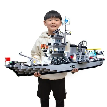 Совместим со строительными блоками Lego Ship, строительным линкором военно-морского флота, армейской лодкой, самолетом, кирпичиками, игрушками для детей, подарками