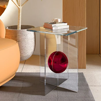 Современная мебель Датский дизайнер Легкий Роскошный Угловой диван Приставной столик в скандинавском минималистичном стиле для домашней гостиной Маленькие Журнальные столики