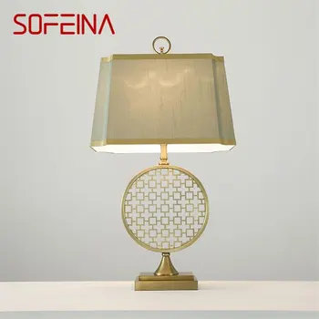 Современная настольная лампа SOFEINA Прикроватная светодиодная Настольная лампа классического дизайна E27 Home Decorative для фойе Гостиной Офиса Спальни