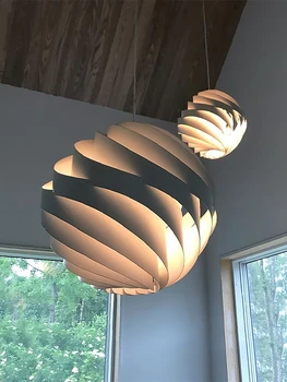 Современный алюминиевый светодиодный потолочный подвесной светильник Nordic Living Dining Room 110V/220V, Люстра для домашнего внутреннего освещения