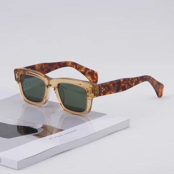 Солнцезащитные очки для мужчин и женщин в летнем стиле с защитой от ультрафиолета, ретро-пластина, очки в оправе 