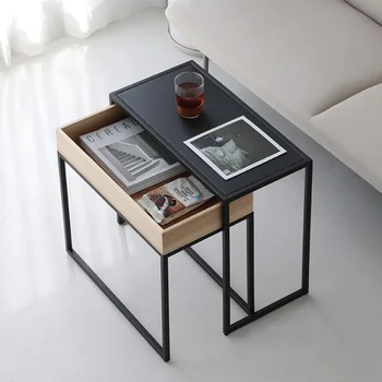 Стол в центре гостиной в скандинавском стиле, Креативный столик для хранения, выдвижной ящик, журнальные столики, подходящая для многих сцен Современная мебель